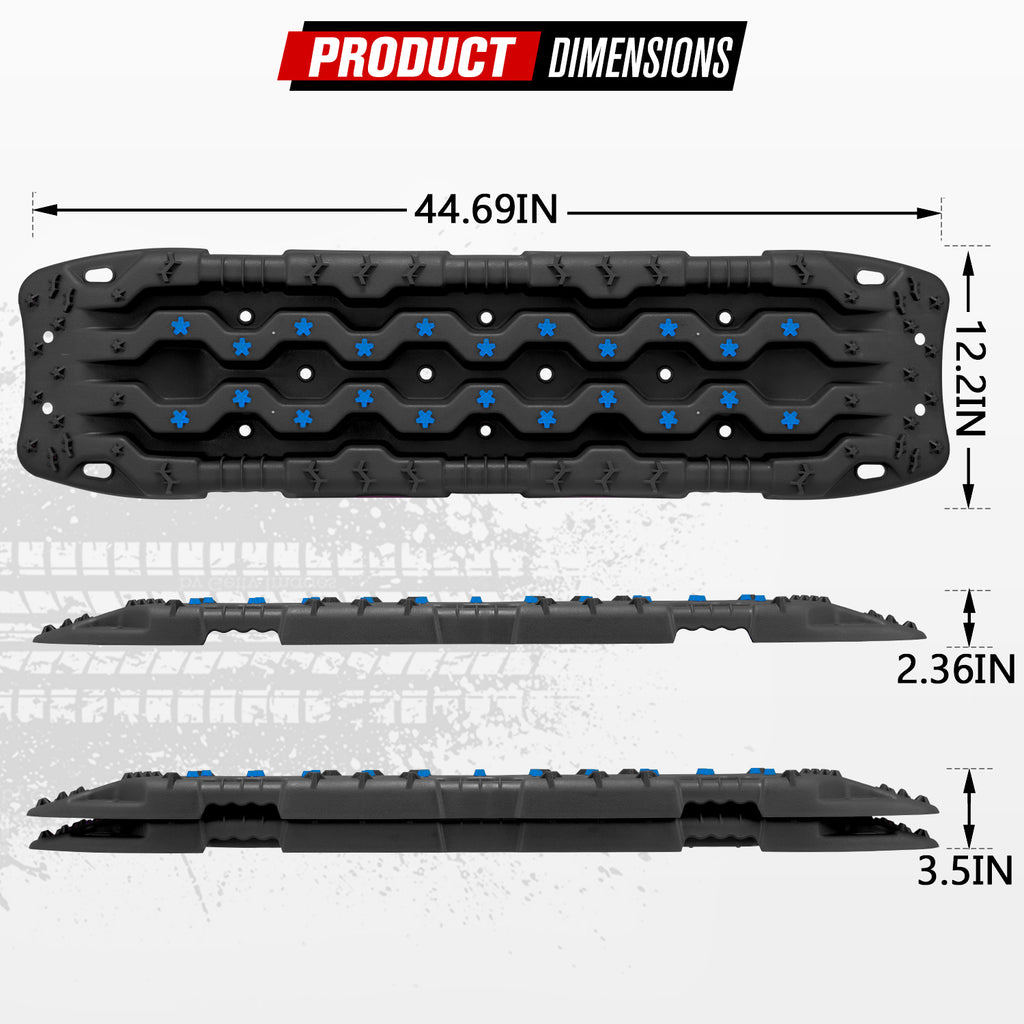 Traction Tracks - 2 Pcs Traction Mat Recovery Traction Boards,