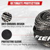 Synthetic Winch Rope 3/16" x 50' - 8200 Ibs (Black&Grey)