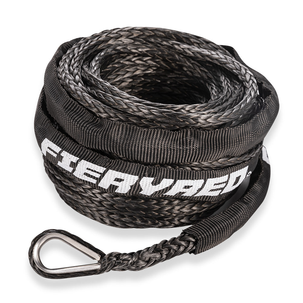 Synthetic Winch Rope 3/16" x 50' - 8200 Ibs (Black)