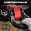 Black 3/4" D Ring Shackle 22,046Ibs with Locking Pin & Isolator