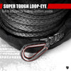 Synthetic Winch Rope 3/16" x 50' - 8200 Ibs (Black)