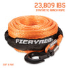 Synthetic Winch Rope 3/8" x 100' - 23,809 Ibs (Orange)